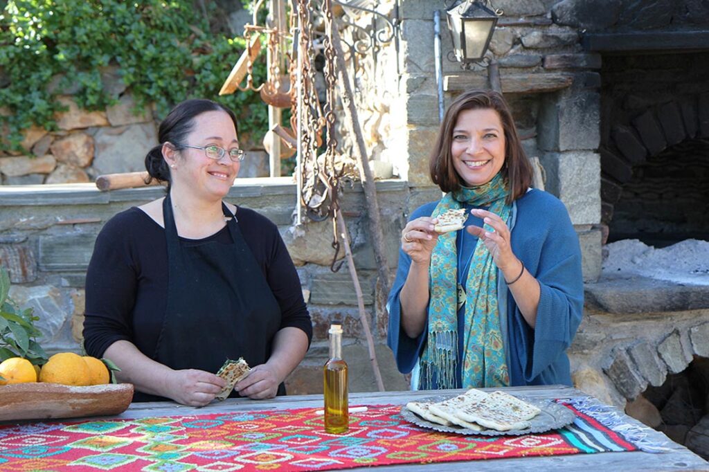 Diane Kochilas hosts the PBS series My Greek Table with Diane Kochilas.