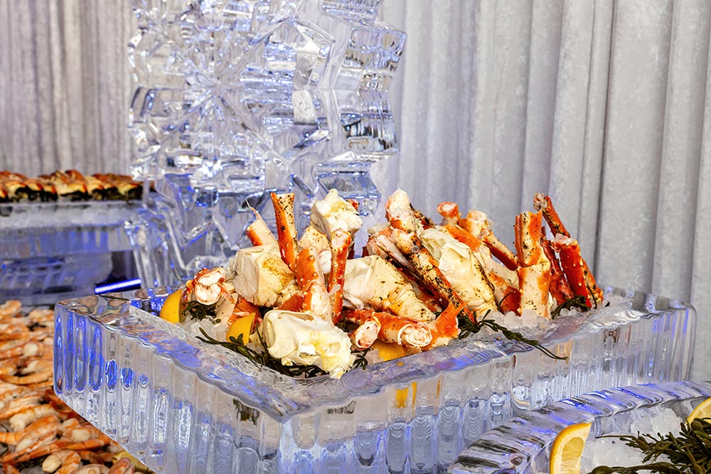 Iced seafood station