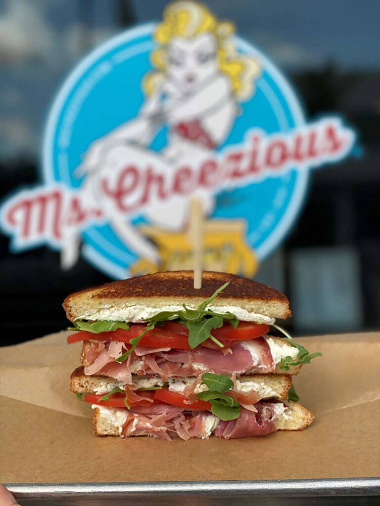 Cheezious menu is the Goat Cheese and Prosciutto.