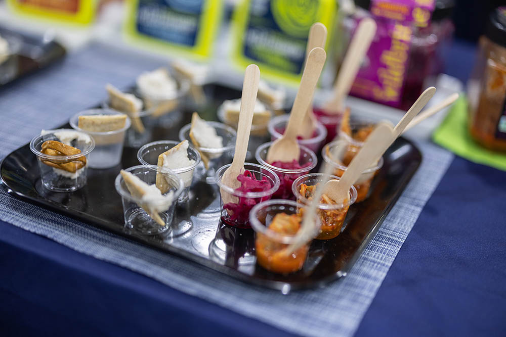 Samples from Wildbrine, which makes fermented products and dairy alternatives under its wildCREAMERY label.