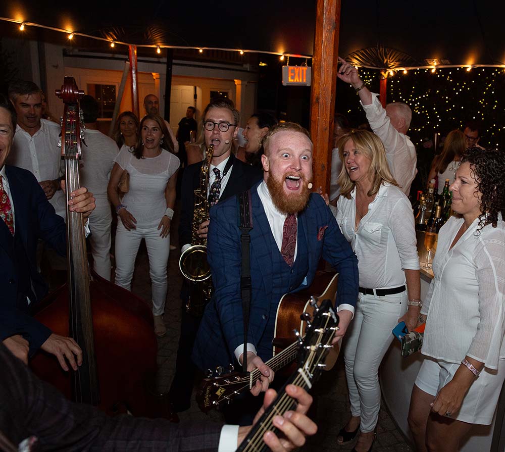 Live musicians can help get the party going. Photo by Hechler Photographers