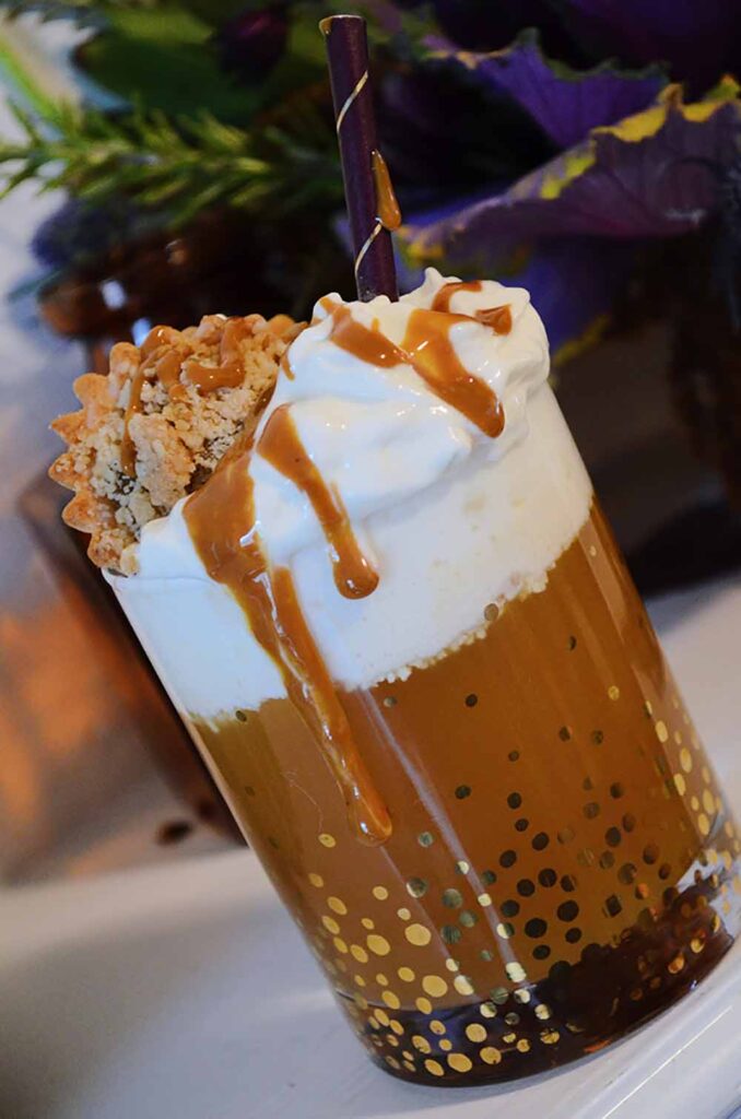 CMPE's Apple Pie Boozy Milkshake is served with a mini apple pie tart. Photo by Cameron Mitchell Restaurants