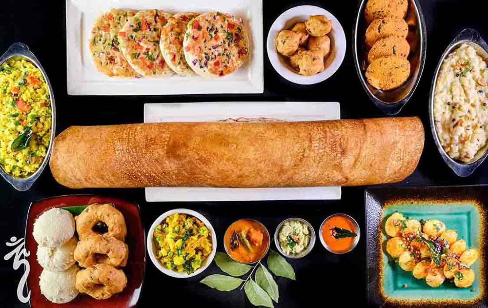 Dosa, idly and vada from Maya Indian Catering