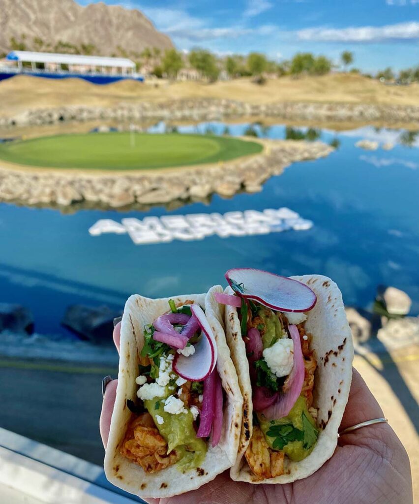 Chicken Tinga Tacos at The American Express