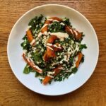 Chef Stephanie Michalak White’s roasted squash and herbed millet salad with tahini dressing