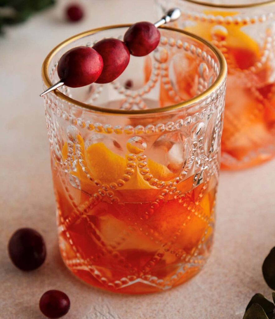 Smoked Cranberry Old-Fashioned from Windows Catering
